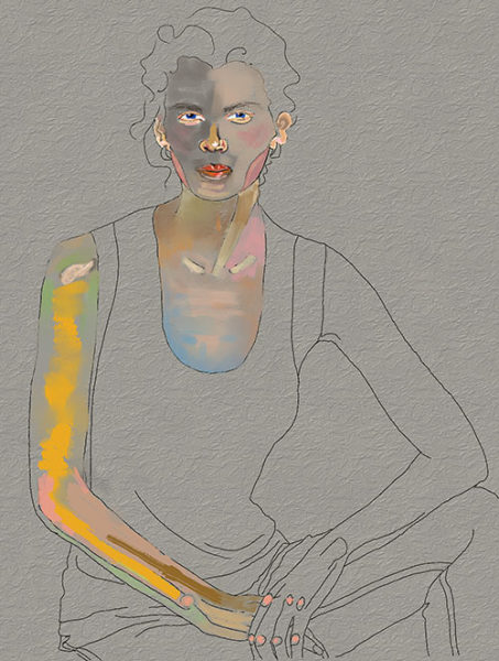 751 "Woman Disappearing" 16x12 or TBD